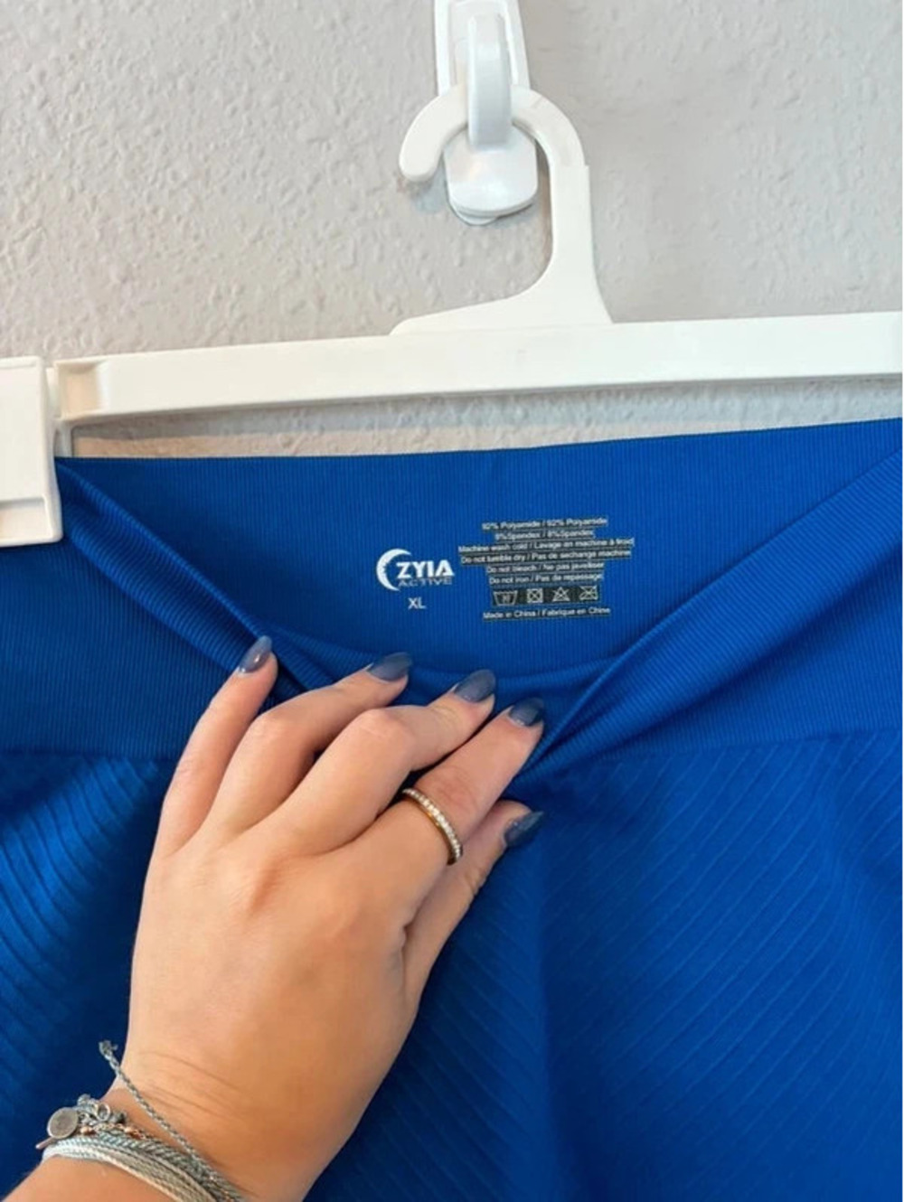 Zyia Active blue seamless biker shorts XL - Picture 3 of 3